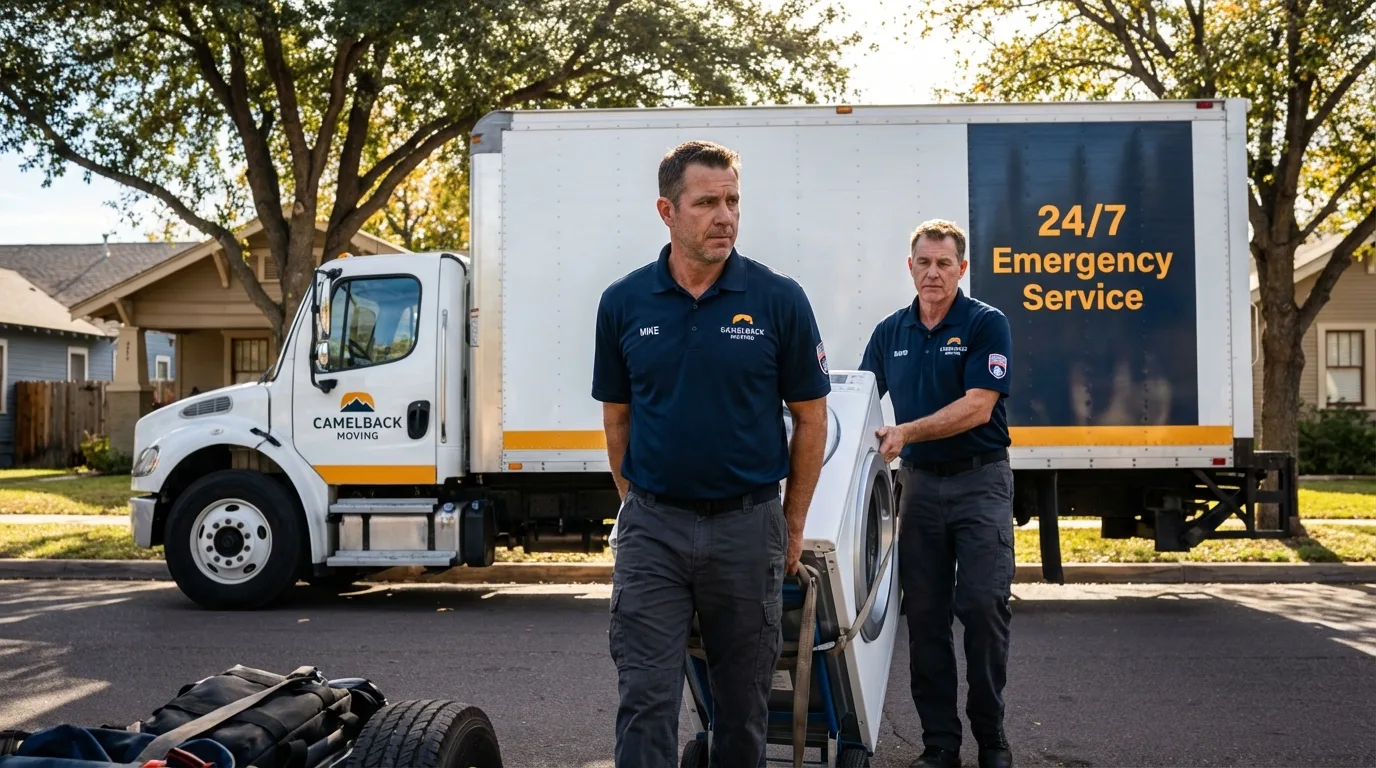 CamelBack Moving crew loading furniture in Sullivan City, TX